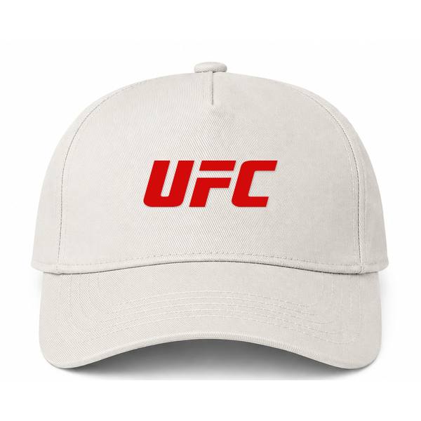 UFC Logo Beige Dad Baseball Cap Hat
