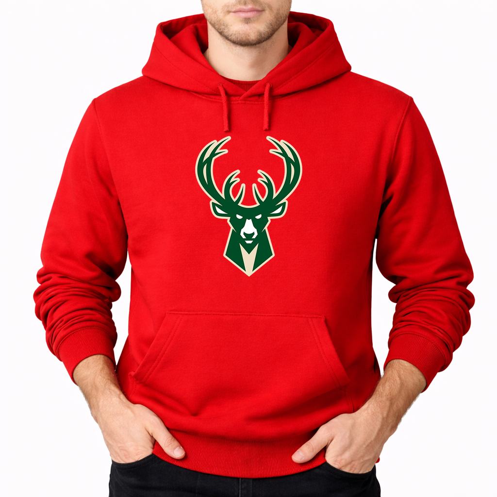 Men's Milwaukee Bucks Pullover Hoodie - Red