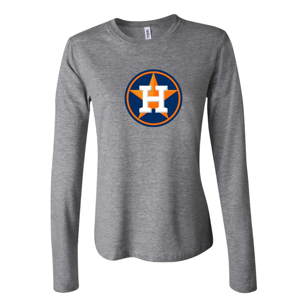Women's Houston Astros Long Sleeve T-Shirt - Gray