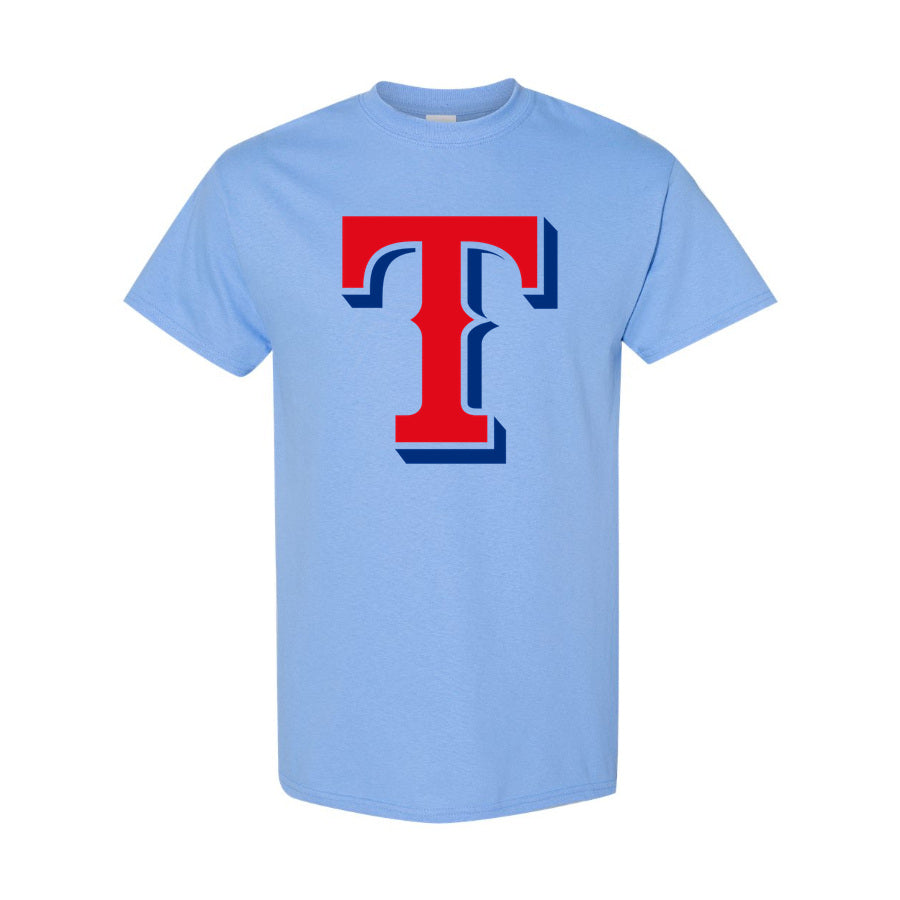Men's Texas Rangers Cotton T-Shirt - Sky Blue