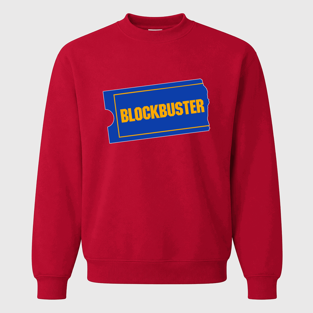 Men's Blockbuster Crewneck Sweatshirt - Red