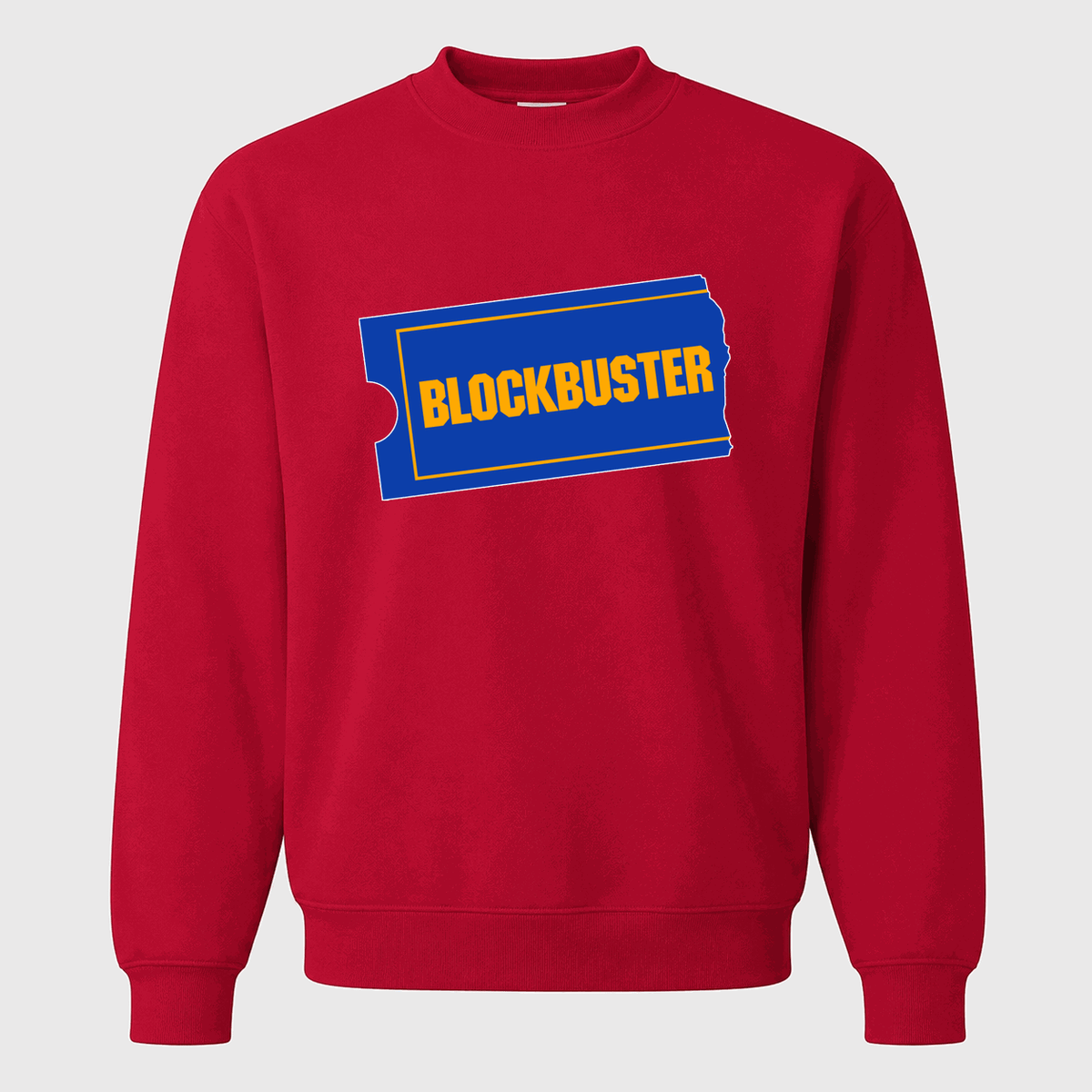 Men's Blockbuster Crewneck Sweatshirt - Red