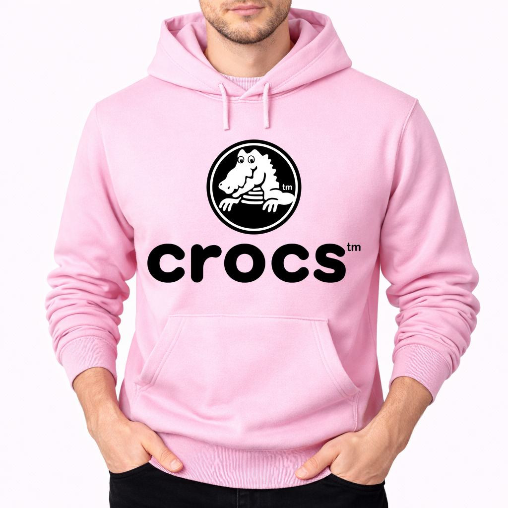 Men's Crocs Pullover Hoodie - Pink