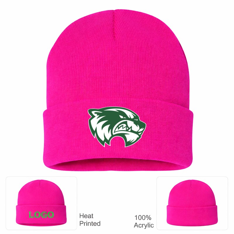 Utah Valley Wolverines Hot Pink Beanie Hat