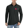 LG quarter-zip athletic shirt in Black