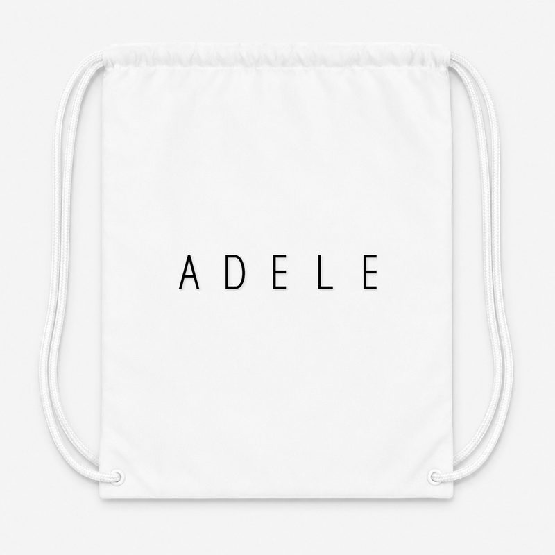 Adele Drawstring Bag - White