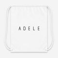 Adele Drawstring Bag - White