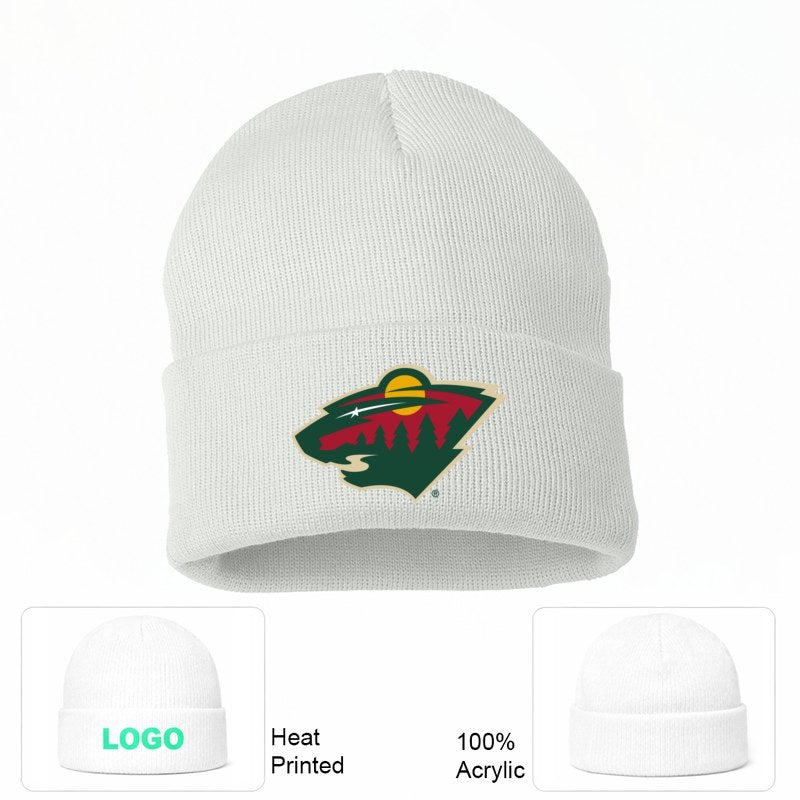 Minnesota Wild White Beanie Hat