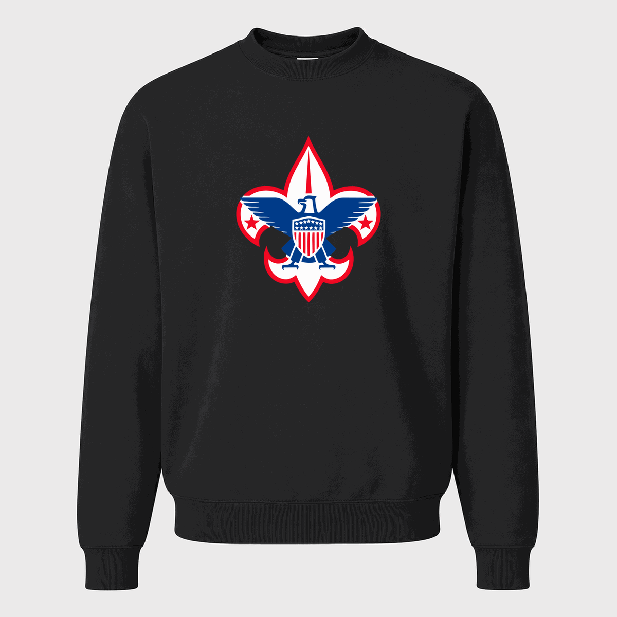 Men's Boy Scouts of America Crewneck Sweatshirt - Black