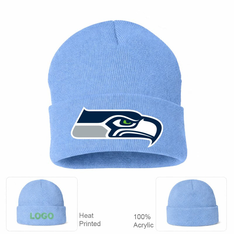 Seattle Seahawks Sky Blue Beanie Hat