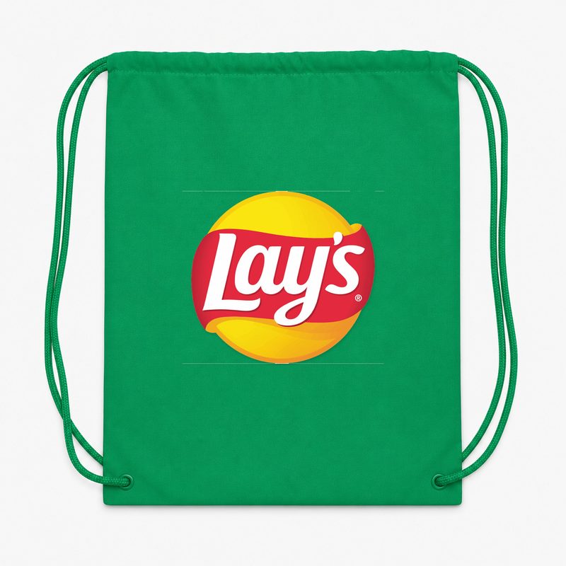 Lays Food Drawstring Bag - Green