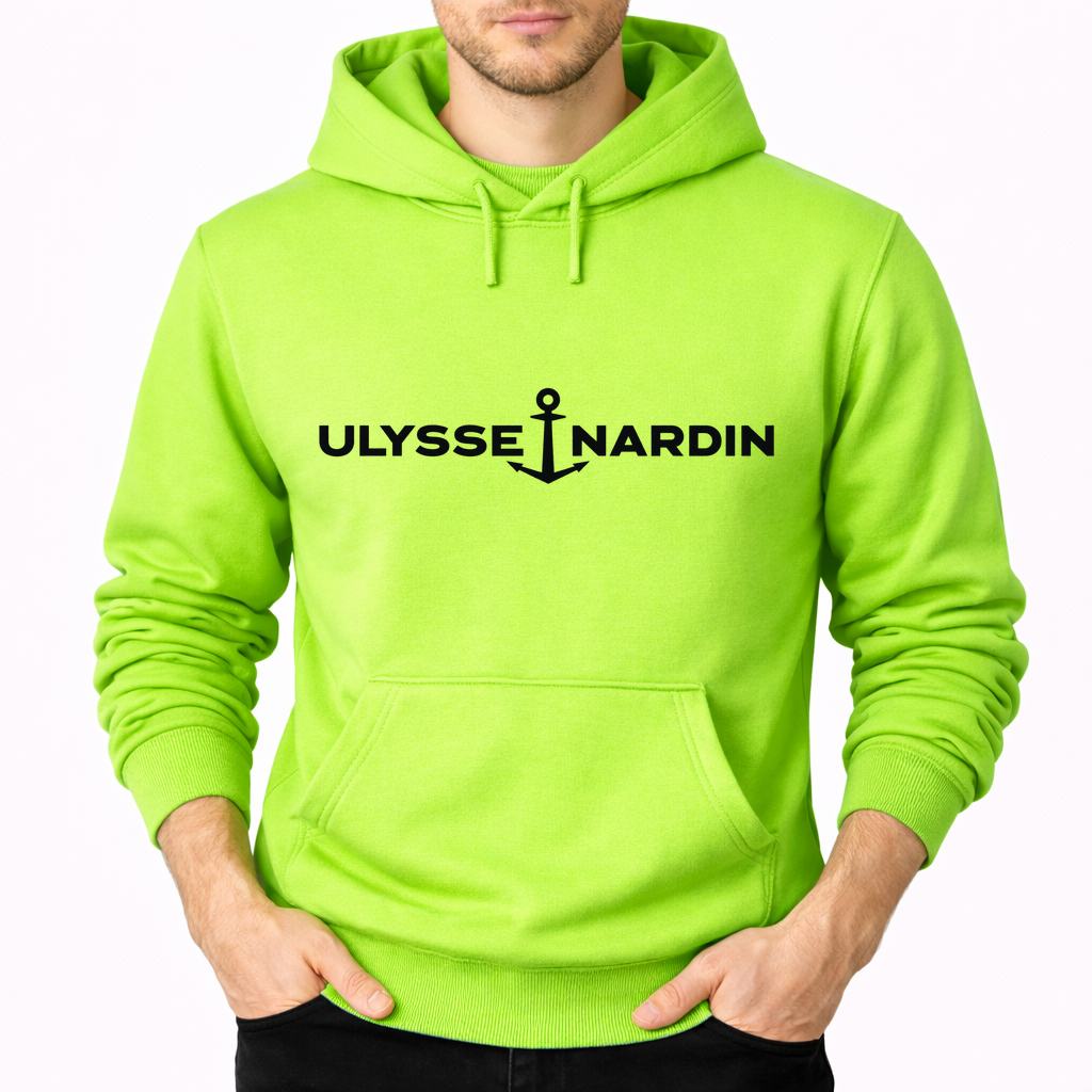 Men's Ulysse Nardin Pullover Hoodie - Lime green