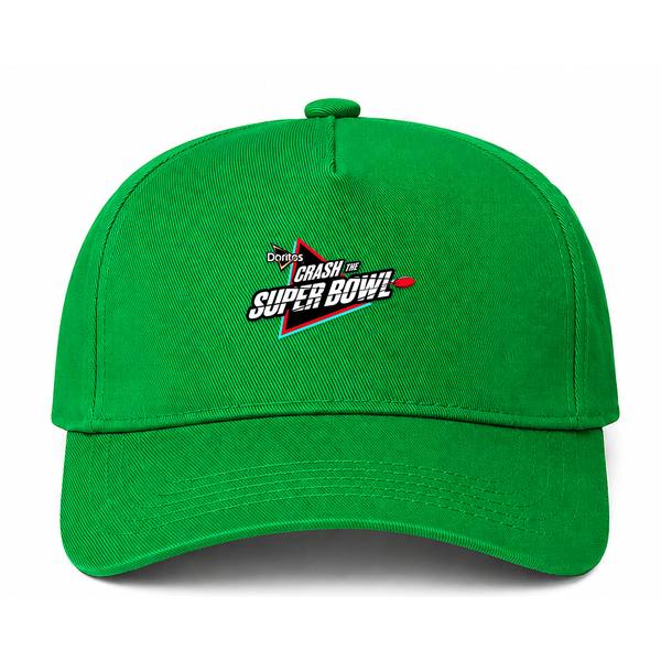 Crash the Super Bowl Logo Green Dad Baseball Cap Hat