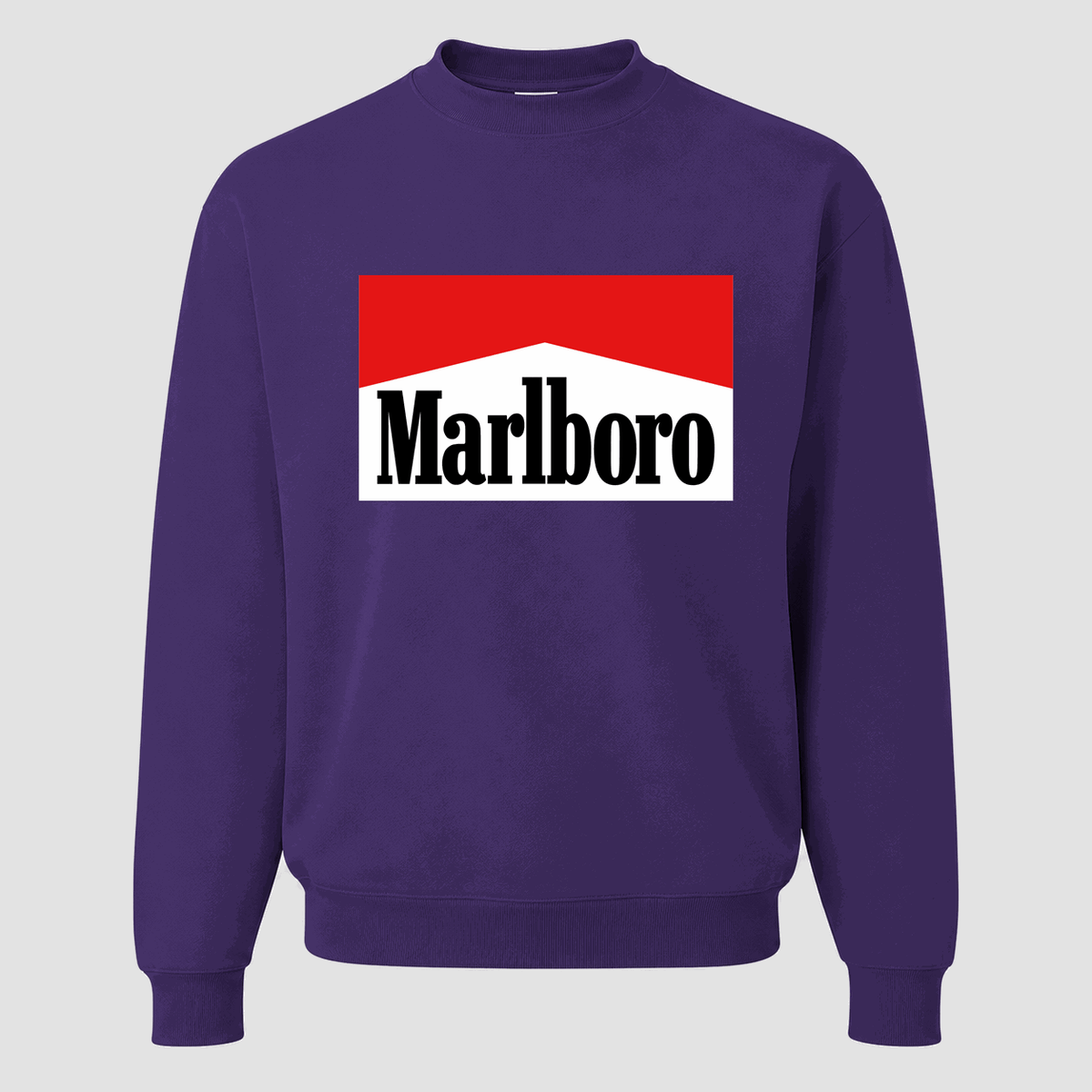 Men's Marlboro Crewneck Sweatshirt - Purple
