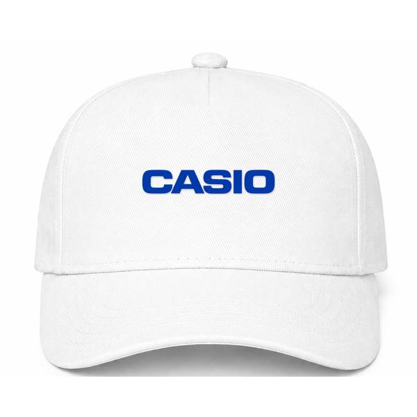 Casio Logo White Dad Baseball Cap Hat