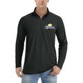 Corona logo quarter-zip athletic shirt in Black