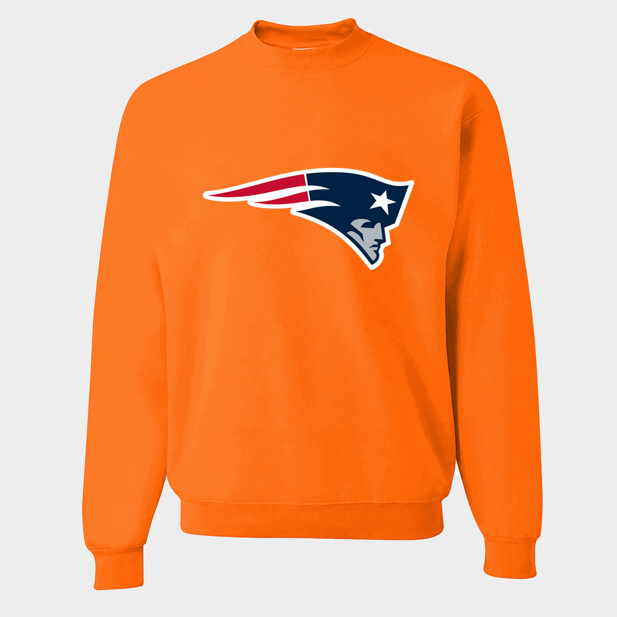 Men's New England Patriots Crewneck Sweatshirt - Orange