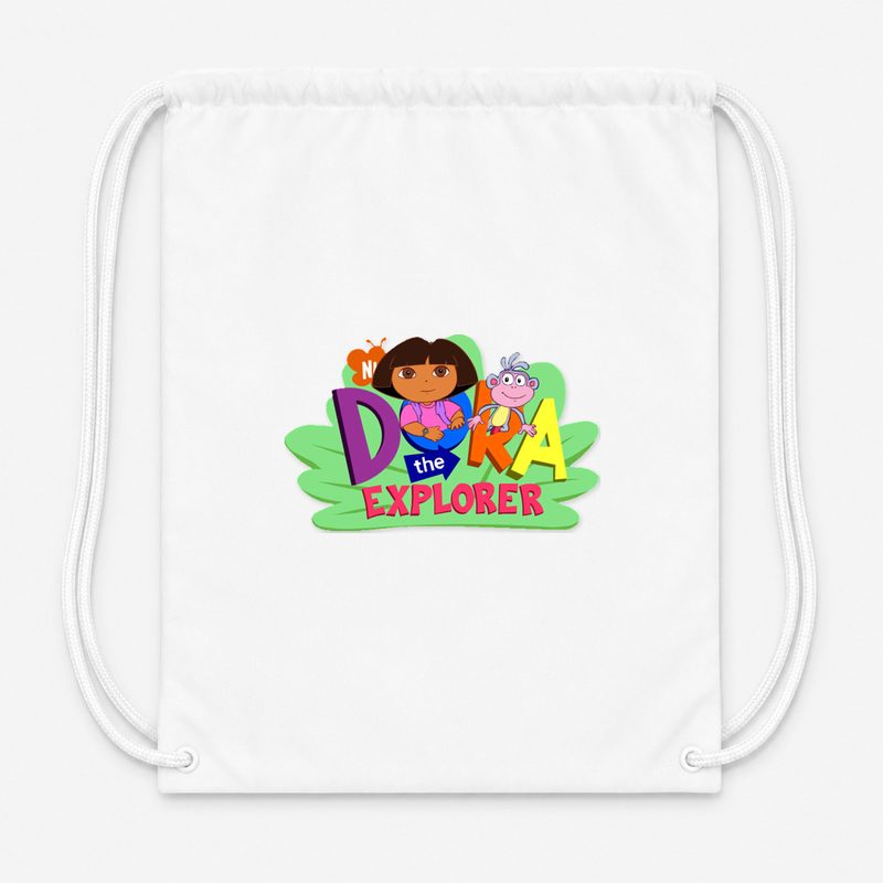 Dora The Explorer 001 Drawstring Bag - White
