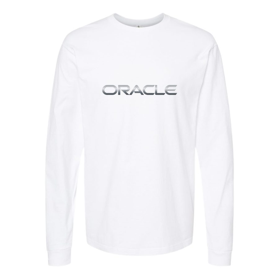 Men's Oracle Long sleeves Cotton Blend T-Shirt - White