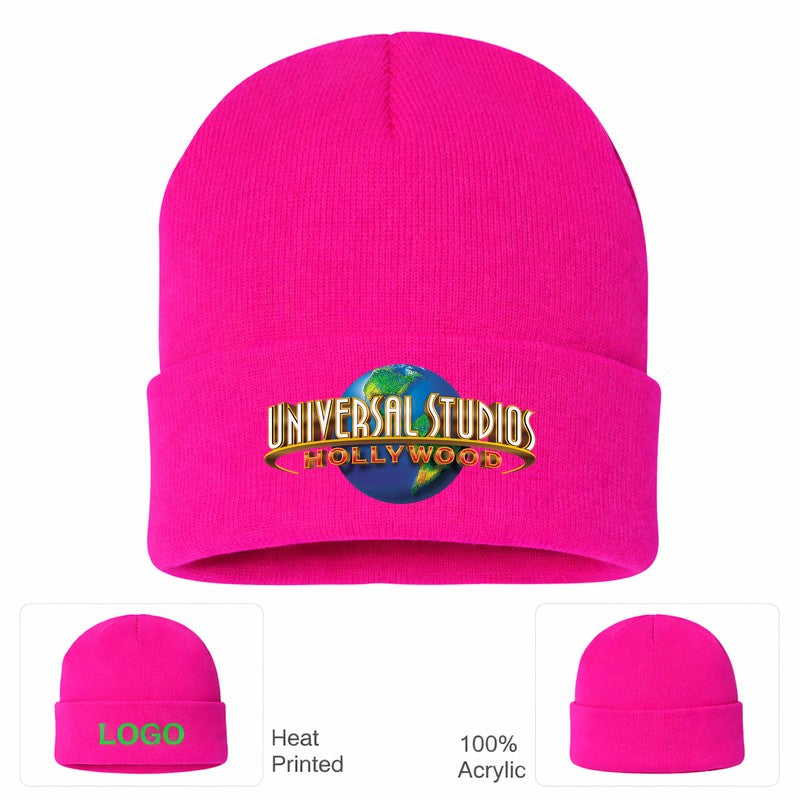 Universal Studios Hollywood Beanie Hat - Hot Pink