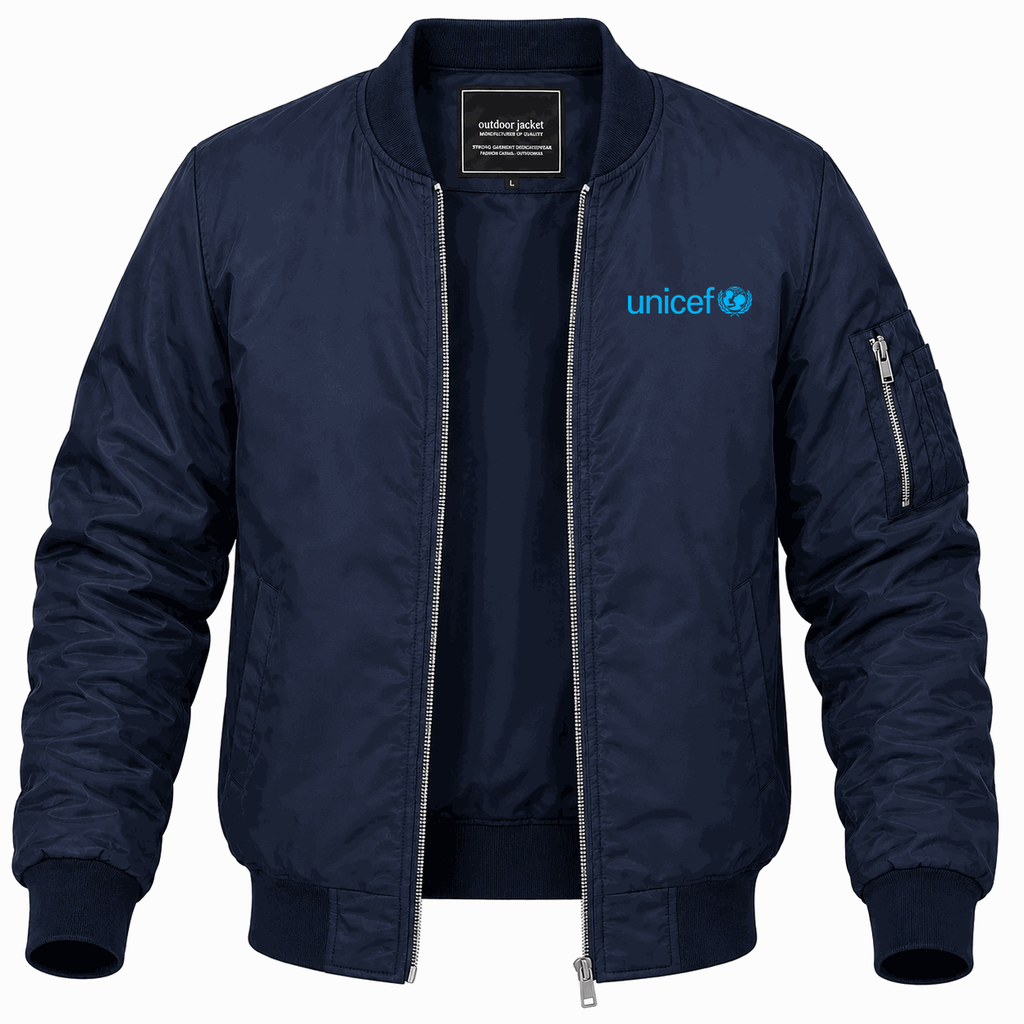 Men's UNICEF Lightweight Bomber Jacket - Navy