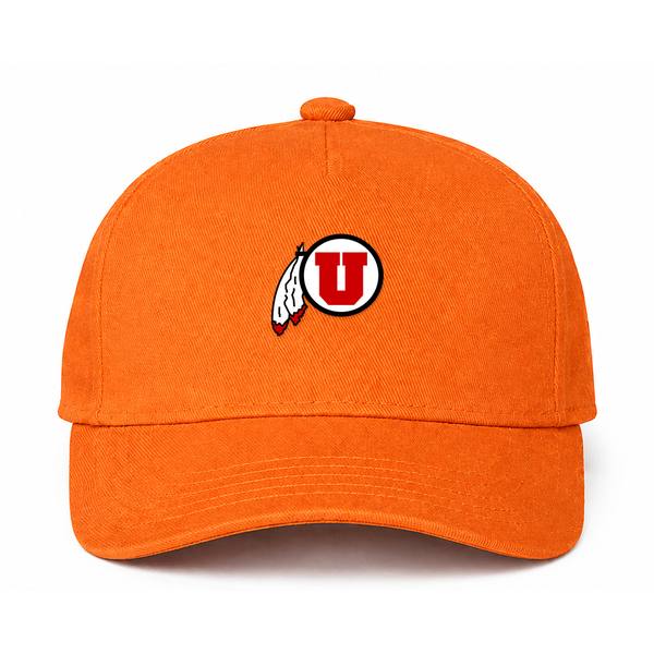 Utah Utes Logo Orange Dad Baseball Cap Hat