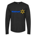 Men's Walmart-Logo-1536x864 Long sleeves Cotton Blend T-Shirt - Black