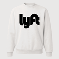 Men's Lyft Black Logo Crewneck Sweatshirt - White