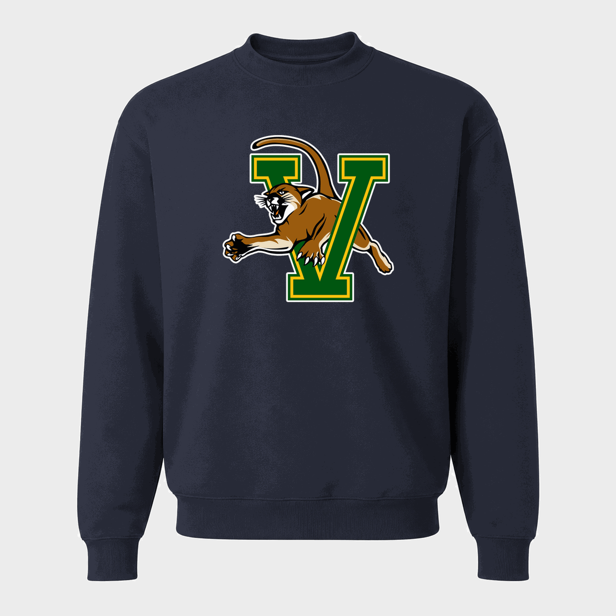 Men's Vermont Catamounts Crewneck Sweatshirt - Navy