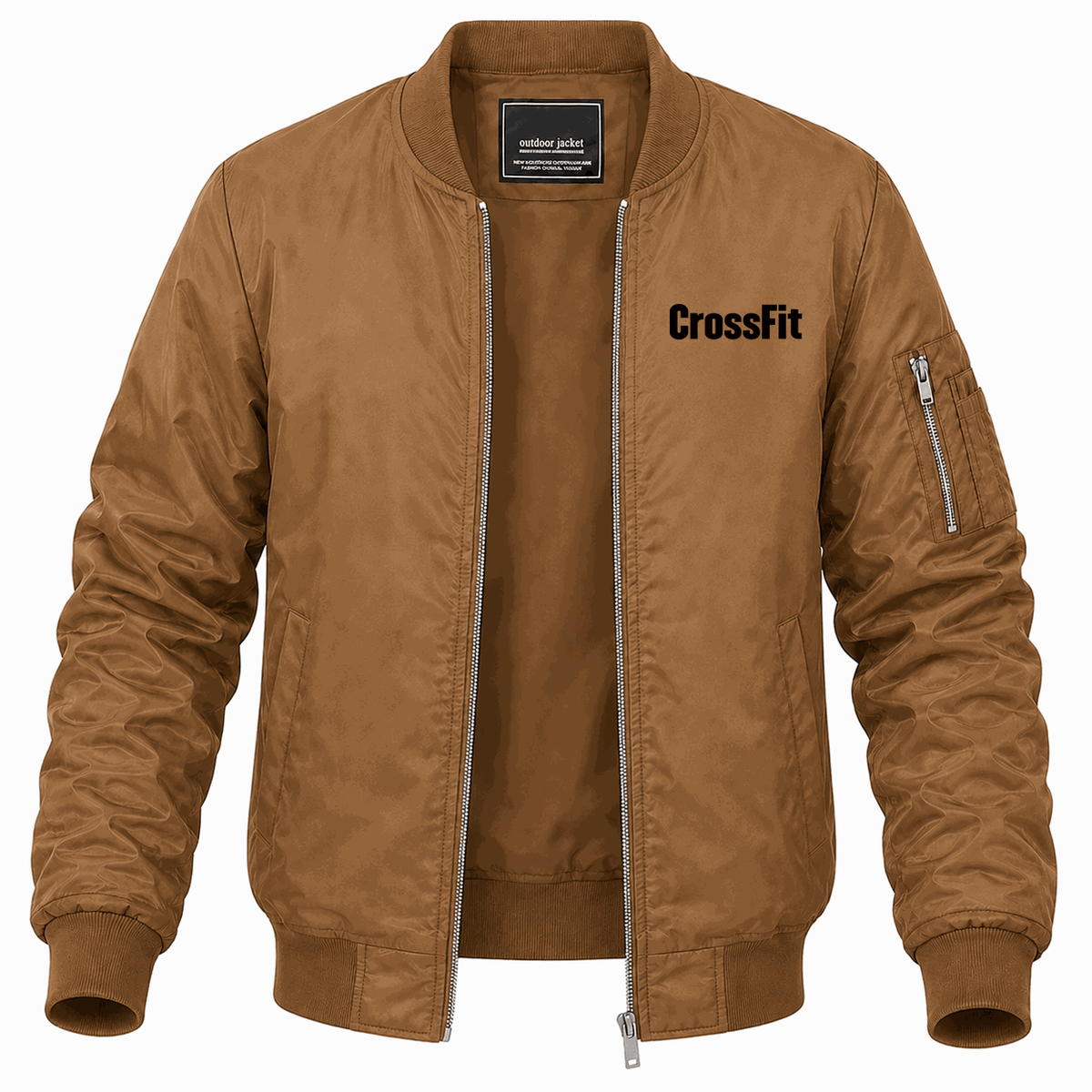Men's CrossFit Lightweight Bomber Jacket - Brown