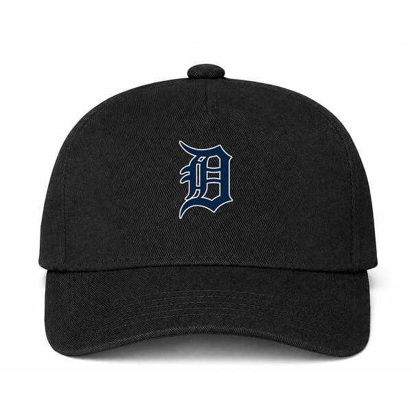 Detroit Tigers MLB Logo Black Dad Baseball Cap Hat