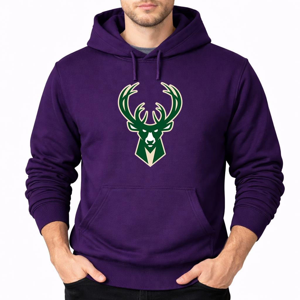 Men's Milwaukee Bucks Pullover Hoodie - Purple