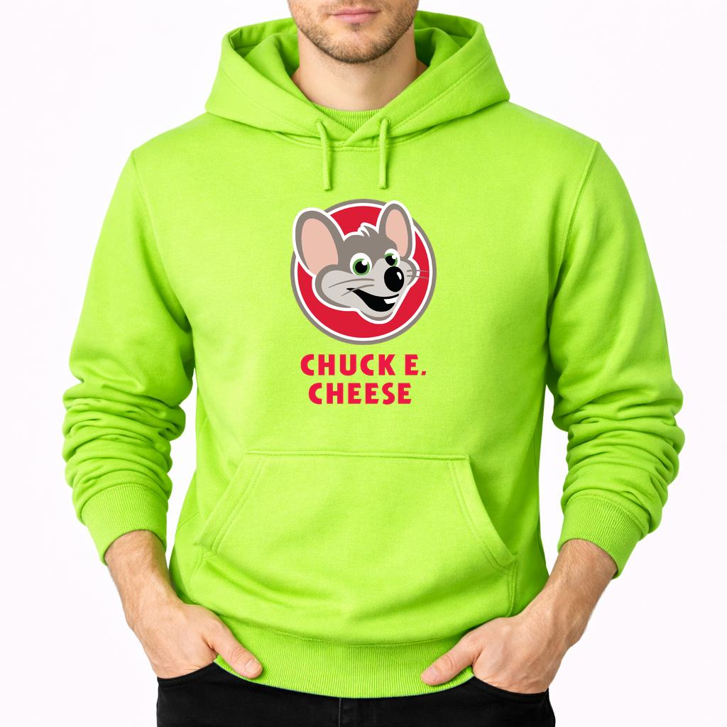 Men's Chuck E. Cheese's Pullover Hoodie - Lime green