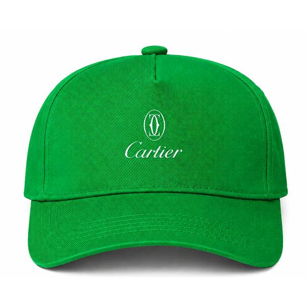Cartier White Logo Green Dad Baseball Cap Hat