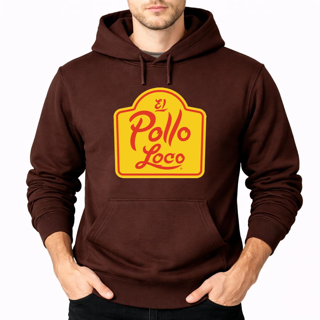 Men's El Pollo Loco Pullover Hoodie - Brown