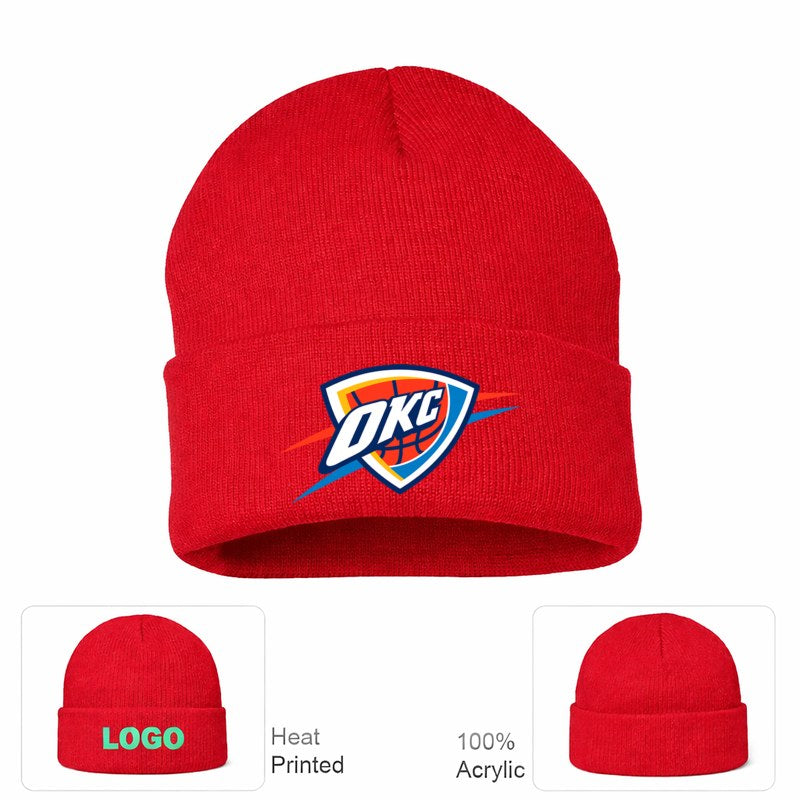 Oklahoma City Thunder Red Beanie Hat