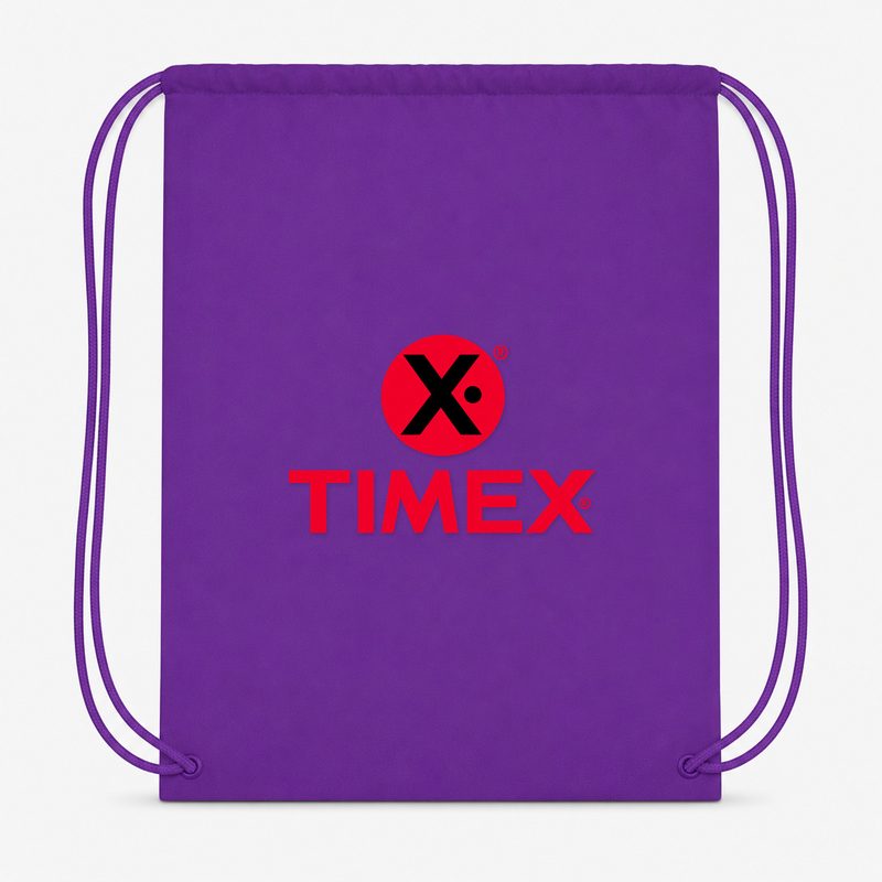 Timex Drawstring Bag - Purple