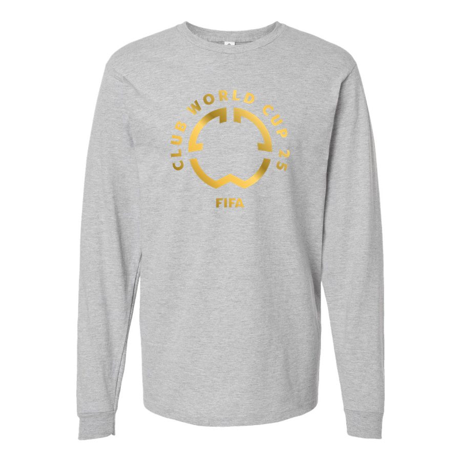Men's official-logo-for-club-world-cup-2025-v0-5abbyyyiermd1.jpeg Long sleeves Cotton Blend T-Shirt - Gray