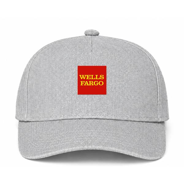 Wells Fargo Logo Gray Dad Baseball Cap Hat
