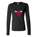 Women's Chicago Bulls Long Sleeve T-Shirt - Black