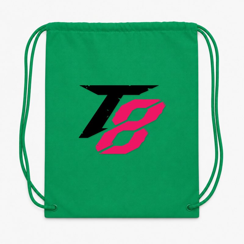 Tekken 8 Black Drawstring Bag - Green