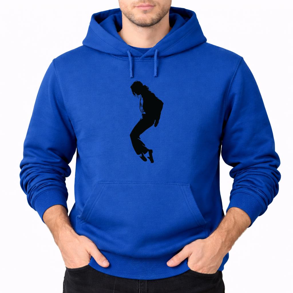 Men's Michael Jackson Pullover Hoodie - Blue