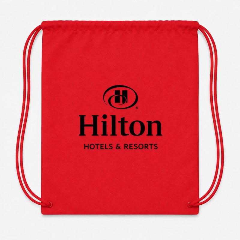 Hilton Drawstring Bag - Red