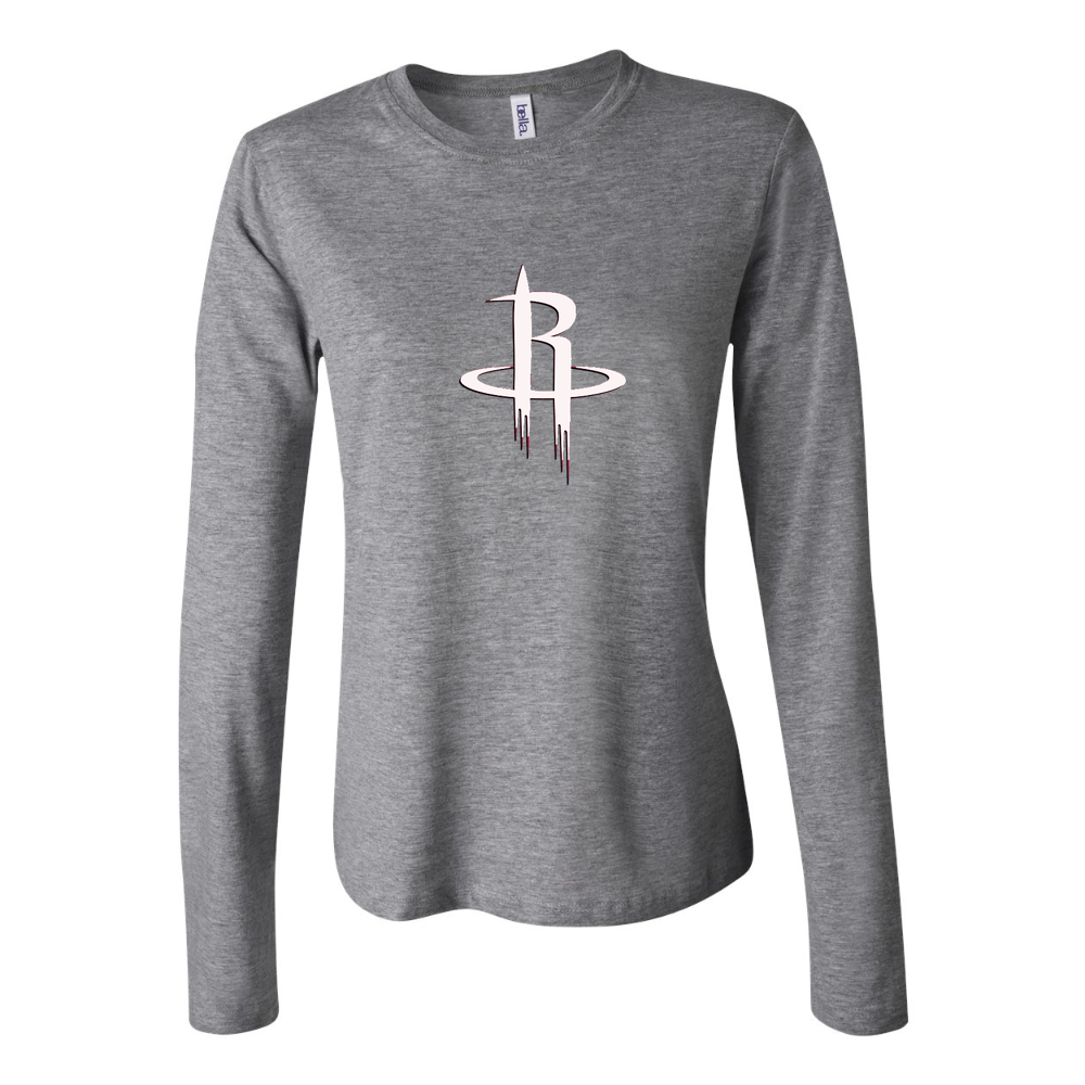 Women's army greeoustonrocksn Long Sleeve T-Shirt - Gray