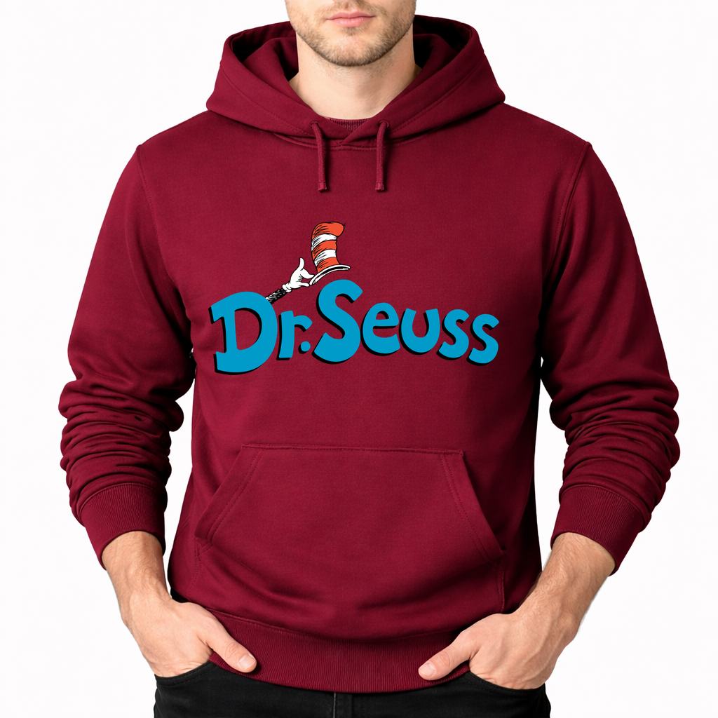 Men's Dr. Seuss Pullover Hoodie - Burgundy