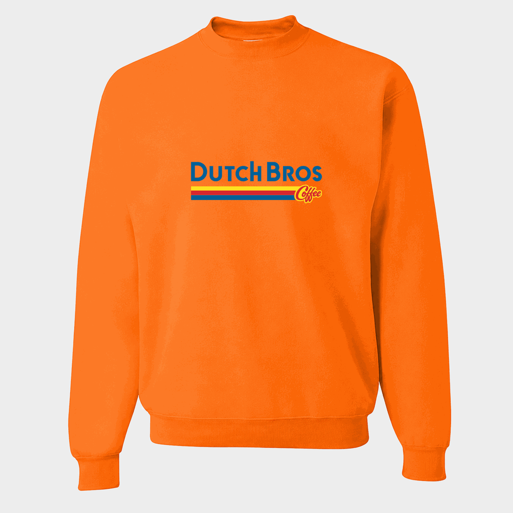 Men's Dutch Bros Coffee Crewneck Sweatshirt - Orange