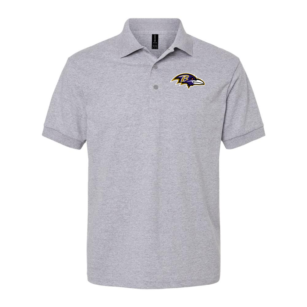 Men's Baltimore Ravens Dry Blend Polo - Gray