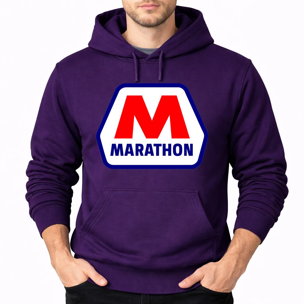 Men's Marathon Pullover Hoodie - Purple