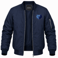 Men's Memphis Grizzlies Lightweight Bomber Jacket - Navy