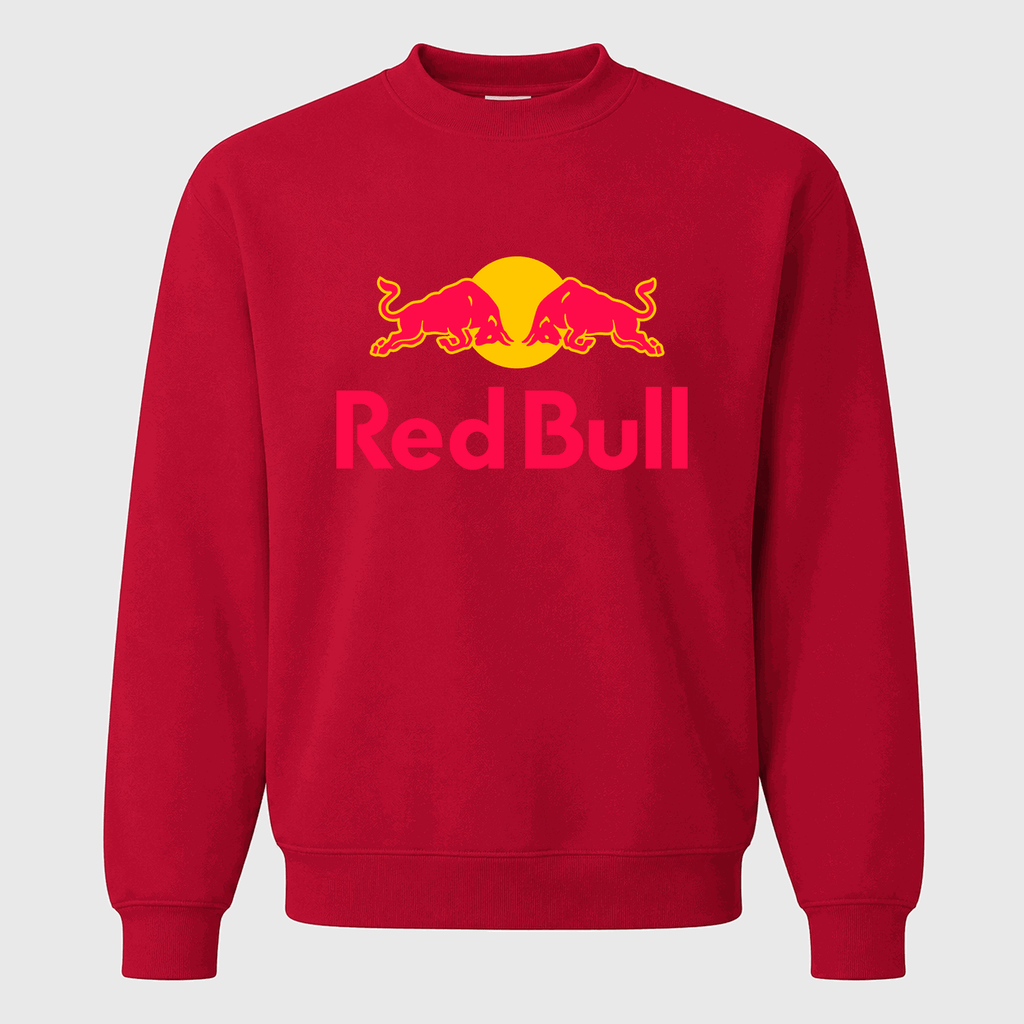 Men's Red Bull Crewneck Sweatshirt - Red